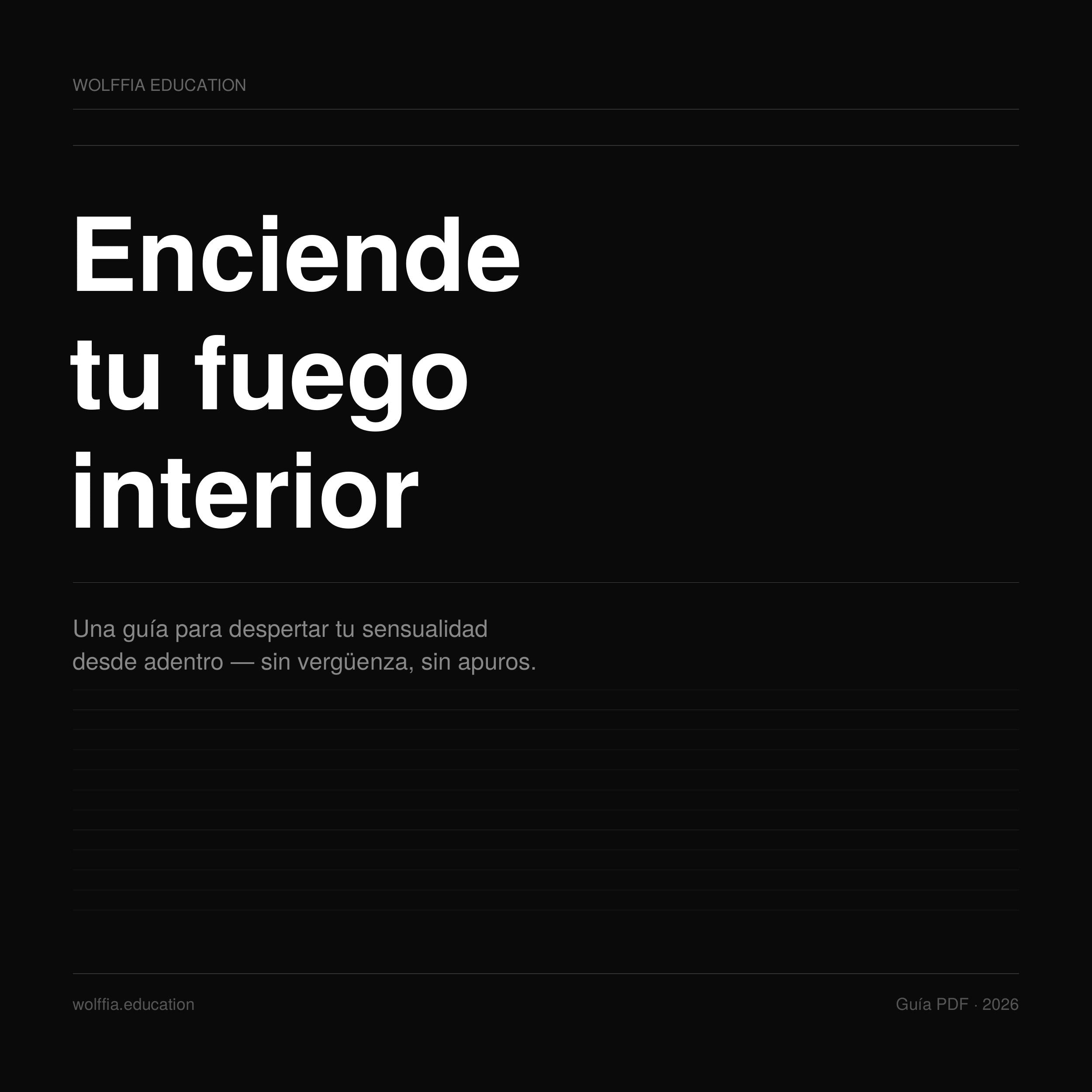 El despertar de tu sensualidad